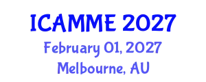 International Conference on Applied Mechanics and Mechanical Engineering (ICAMME) February 01, 2027 - Melbourne, Australia
