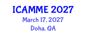 International Conference on Applied Mechanics and Mechanical Engineering (ICAMME) March 17, 2027 - Doha, Qatar