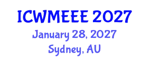 International Conference on Waste Management, Ecological and Environmental Engineering (ICWMEEE) January 28, 2027 - Sydney, Australia