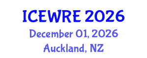 International Conference on Environmental and Water Resources Engineering (ICEWRE) December 01, 2026 - Auckland, New Zealand