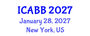 International Conference on Applied Biology and Biotechnology (ICABB) January 28, 2027 - New York, United States