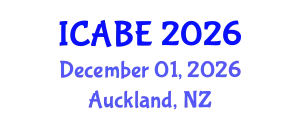 International Conference on Applied Biology and Ecology (ICABE) December 01, 2026 - Auckland, New Zealand