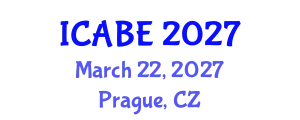 International Conference on Applied Biology and Ecology (ICABE) March 22, 2027 - Prague, Czechia