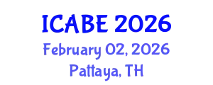 International Conference on Applied Biology and Ecology (ICABE) February 02, 2026 - Pattaya, Thailand