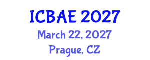 International Conference on Biological and Agricultural Engineering (ICBAE) March 22, 2027 - Prague, Czechia