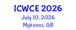 International Conference on Wireless Communications Engineering (ICWCE) July 10, 2026 - Mykonos, Greece