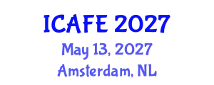 International Conference on Agricultural and Forestry Engineering (ICAFE) May 13, 2027 - Amsterdam, Netherlands