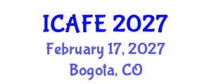 International Conference on Agricultural and Forestry Engineering (ICAFE) February 17, 2027 - Bogota, Colombia