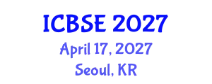 International Conference on Bioprocess Systems Engineering (ICBSE) April 17, 2027 - Seoul, Republic of Korea