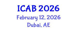 International Conference on Agriculture and Biotechnology (ICAB) February 12, 2026 - Dubai, United Arab Emirates