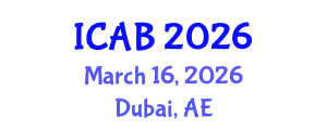 International Conference on Agriculture and Biotechnology (ICAB) March 16, 2026 - Dubai, United Arab Emirates