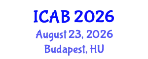 International Conference on Agriculture and Biotechnology (ICAB) August 23, 2026 - Budapest, Hungary