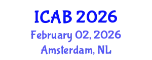 International Conference on Agriculture and Biotechnology (ICAB) February 02, 2026 - Amsterdam, Netherlands