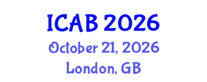 International Conference on Agriculture and Biotechnology (ICAB) October 21, 2026 - London, United Kingdom
