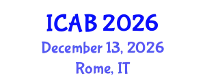 International Conference on Agriculture and Biotechnology (ICAB) December 13, 2026 - Rome, Italy