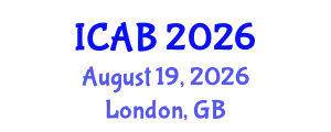International Conference on Agriculture and Biotechnology (ICAB) August 19, 2026 - London, United Kingdom