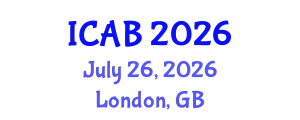International Conference on Agriculture and Biotechnology (ICAB) July 26, 2026 - London, United Kingdom
