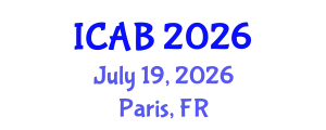 International Conference on Agriculture and Biotechnology (ICAB) July 19, 2026 - Paris, France