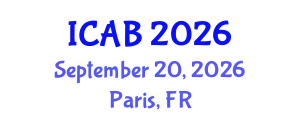 International Conference on Agriculture and Biotechnology (ICAB) September 20, 2026 - Paris, France