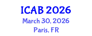 International Conference on Agriculture and Biotechnology (ICAB) March 30, 2026 - Paris, France