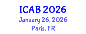 International Conference on Agriculture and Biotechnology (ICAB) January 26, 2026 - Paris, France