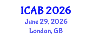 International Conference on Agriculture and Biotechnology (ICAB) June 29, 2026 - London, United Kingdom