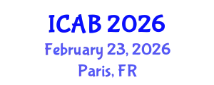 International Conference on Agriculture and Biotechnology (ICAB) February 23, 2026 - Paris, France