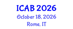 International Conference on Agriculture and Biotechnology (ICAB) October 18, 2026 - Rome, Italy