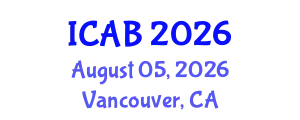International Conference on Agriculture and Biotechnology (ICAB) August 05, 2026 - Vancouver, Canada