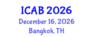 International Conference on Agriculture and Biotechnology (ICAB) December 16, 2026 - Bangkok, Thailand