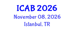 International Conference on Agriculture and Biotechnology (ICAB) November 08, 2026 - Istanbul, Turkey