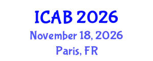 International Conference on Agriculture and Biotechnology (ICAB) November 18, 2026 - Paris, France