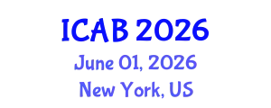 International Conference on Agriculture and Biotechnology (ICAB) June 01, 2026 - New York, United States