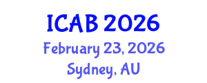International Conference on Agriculture and Biotechnology (ICAB) February 23, 2026 - Sydney, Australia