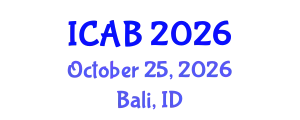 International Conference on Agriculture and Biotechnology (ICAB) October 25, 2026 - Bali, Indonesia
