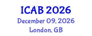 International Conference on Agriculture and Biotechnology (ICAB) December 09, 2026 - London, United Kingdom