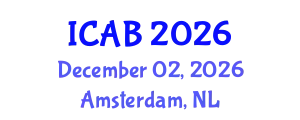 International Conference on Agriculture and Biotechnology (ICAB) December 02, 2026 - Amsterdam, Netherlands