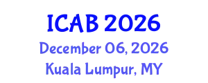 International Conference on Agriculture and Biotechnology (ICAB) December 06, 2026 - Kuala Lumpur, Malaysia