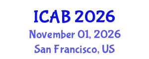International Conference on Agriculture and Biotechnology (ICAB) November 01, 2026 - San Francisco, United States
