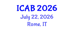 International Conference on Agriculture and Biotechnology (ICAB) July 22, 2026 - Rome, Italy