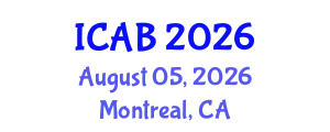International Conference on Agriculture and Biotechnology (ICAB) August 05, 2026 - Montreal, Canada