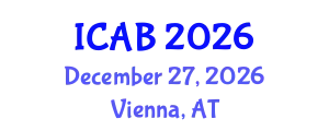 International Conference on Agriculture and Biotechnology (ICAB) December 27, 2026 - Vienna, Austria