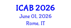 International Conference on Agriculture and Biotechnology (ICAB) June 01, 2026 - Rome, Italy