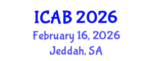 International Conference on Agriculture and Biotechnology (ICAB) February 16, 2026 - Jeddah, Saudi Arabia
