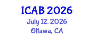 International Conference on Agriculture and Biotechnology (ICAB) July 12, 2026 - Ottawa, Canada