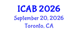 International Conference on Agriculture and Biotechnology (ICAB) September 20, 2026 - Toronto, Canada