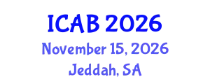 International Conference on Agriculture and Biotechnology (ICAB) November 15, 2026 - Jeddah, Saudi Arabia