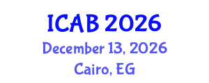 International Conference on Agriculture and Biotechnology (ICAB) December 13, 2026 - Cairo, Egypt