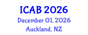 International Conference on Agriculture and Biotechnology (ICAB) December 01, 2026 - Auckland, New Zealand