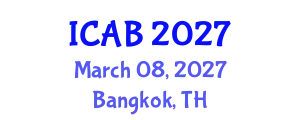 International Conference on Agriculture and Biotechnology (ICAB) March 08, 2027 - Bangkok, Thailand